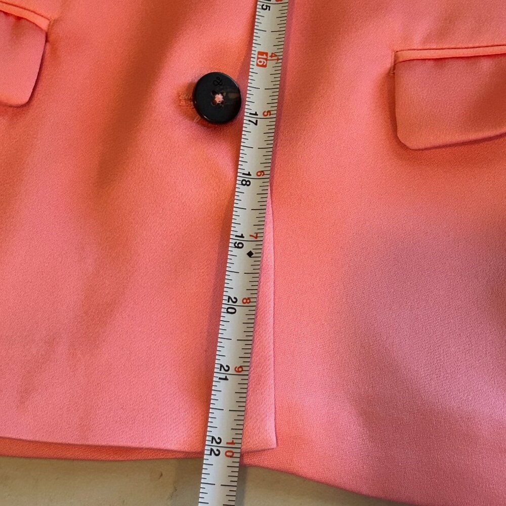 Scotch and Soda Light Pink Single Breasted Women's Blazer size 12/152 Barbiecore - Picture 9 of 13